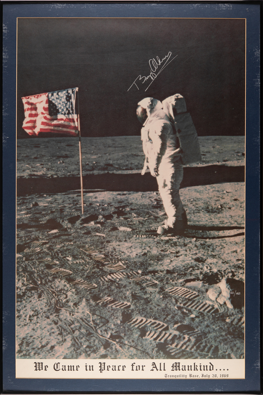 Lot 522 Buzz Aldrin Signed Poster (Ltd. Ed. #561/1969) - 24.25˝ x 36.25˝