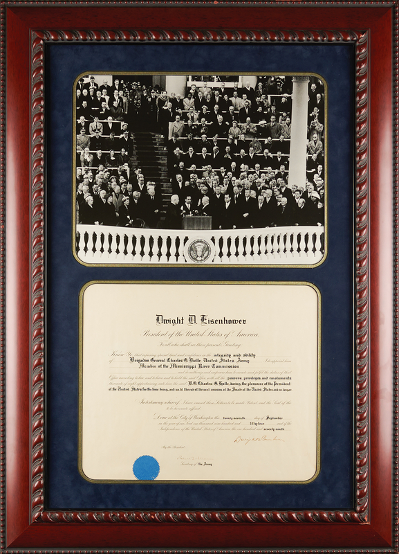 Lot 100 Dwight D. Eisenhower Document Signed as President, Appointing a Member of the Mississippi River Commission