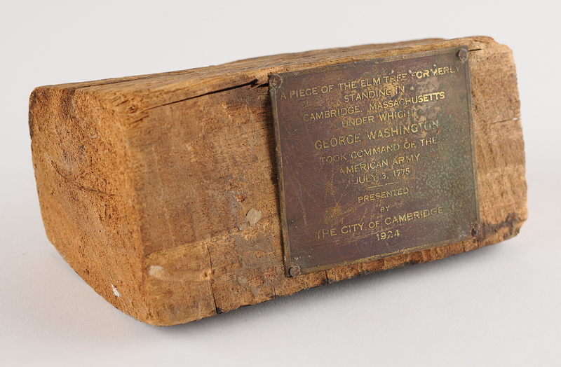 Lot 217 George Washington: Wooden Fragment from the 'Washington Elm' in Cambridge, Massachusetts
