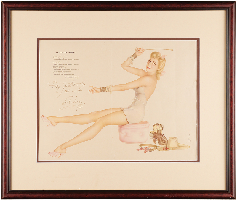 Lot 555 Alberto Vargas Signed Poster (17.25˝ x 13.25˝)