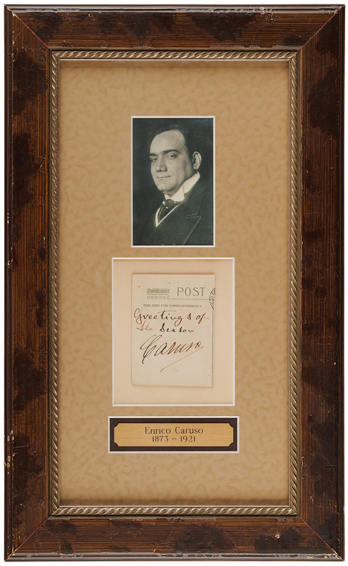 Lot 645 Enrico Caruso Signature