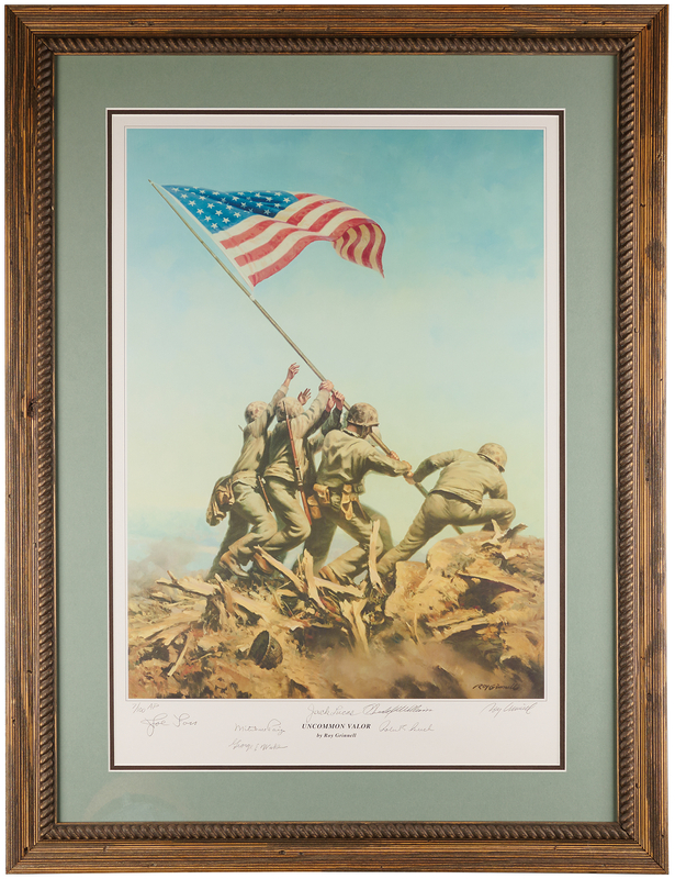 Lot 505 WWII Medal of Honor Recipients (6) Multi-Signed Print - (Ltd. Ed. #7/100 AP) - 18.25˝ x 26.5˝