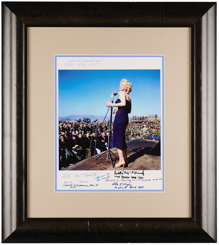 Lot 484 Korean War Medal of Honor Recipients (7) Multi-Signed Photograph