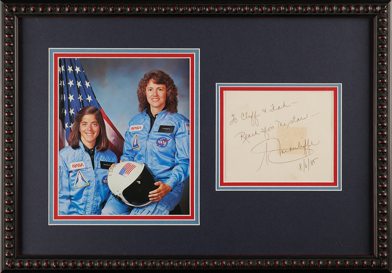 Lot 530 Christa McAuliffe Signature