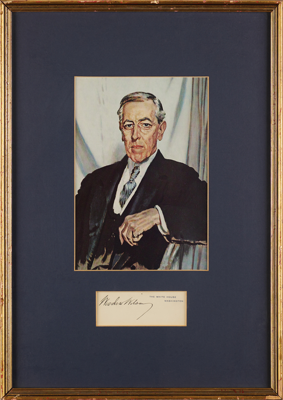 Lot 229 Woodrow Wilson Signature