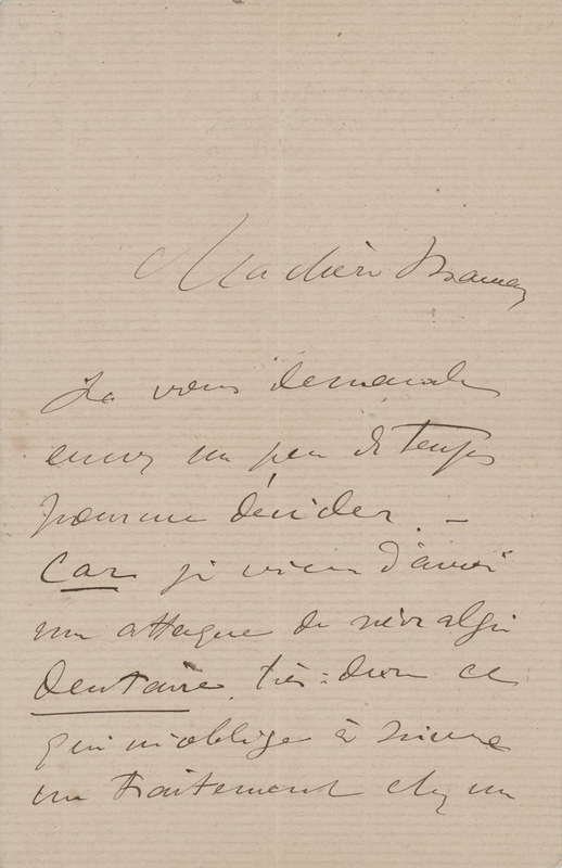 Lot 541 Henri de Toulouse-Lautrec Autograph Letter Signed