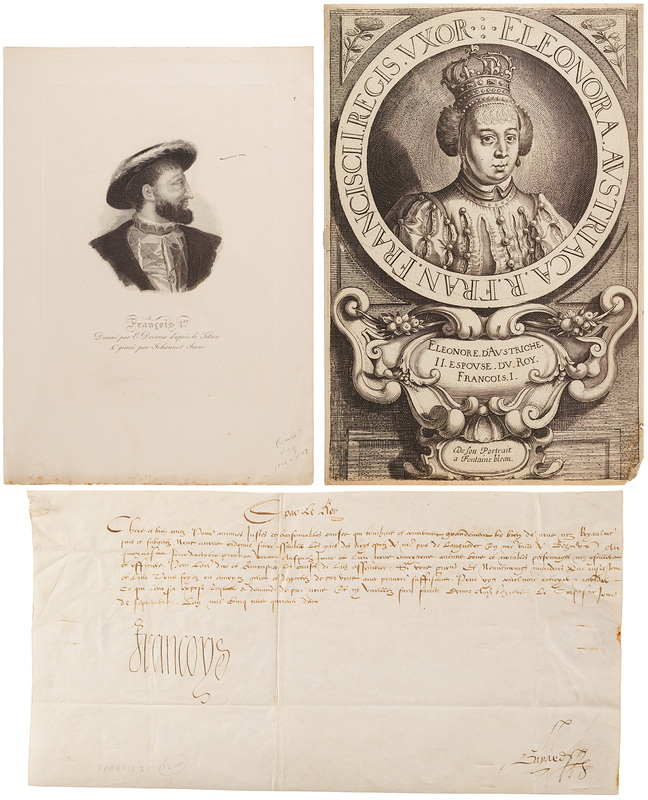 Lot 270 King Francis I Document Signed (1542)