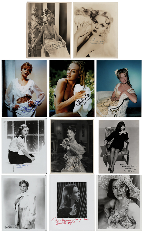 Lot 752 Actresses (11) Signed Photographs