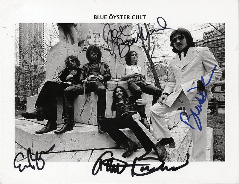 Lot 658 Blue Oyster Cult Signed Photograph