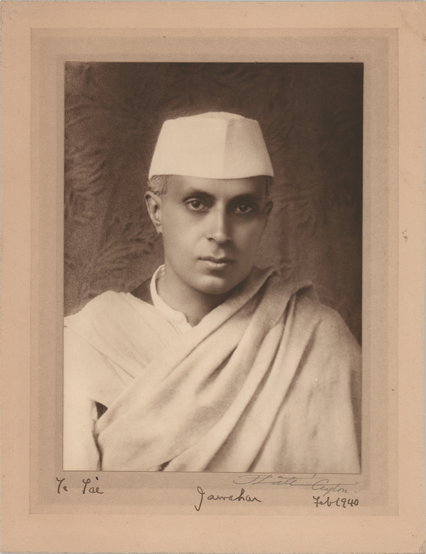 Lot 407 Jawaharlal Nehru Signed Photograph