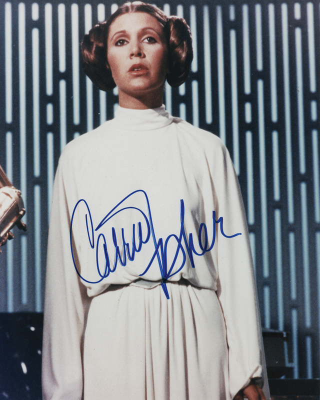 Lot 780 Star Wars: Carrie Fisher Signed Photograph