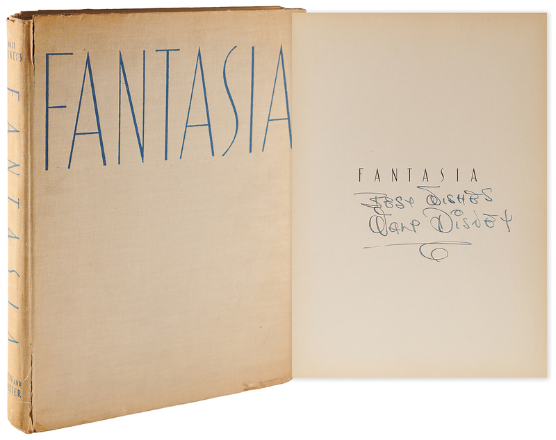 Lot 558 Walt Disney Signed Book - Fantasia