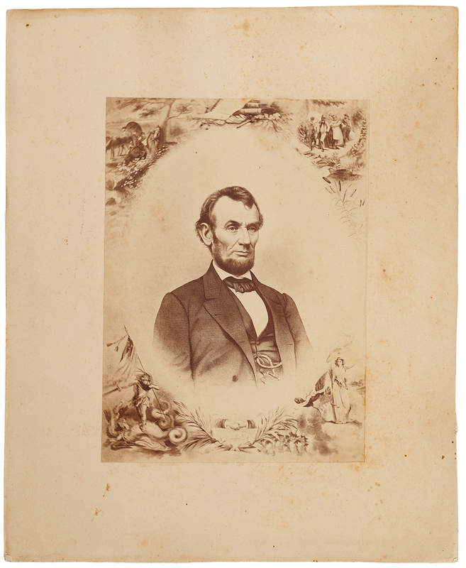 Lot 152 Abraham Lincoln Engraving Photograph by John Chester Buttre