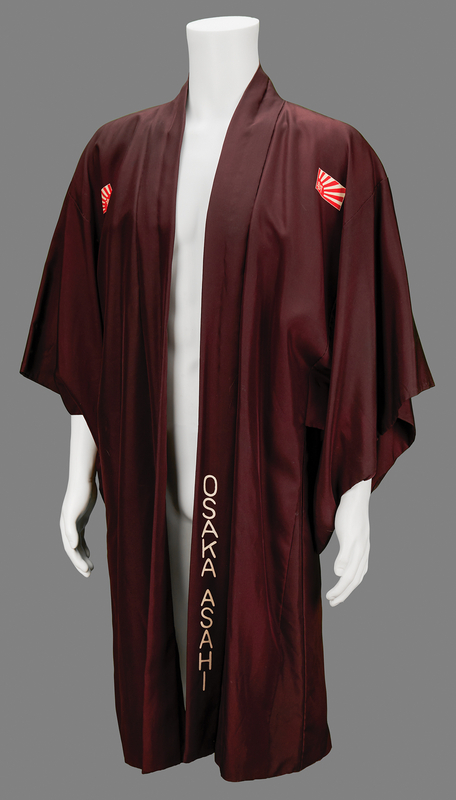 Lot 742 Charlie Chaplin's Silk 'Asahi Shimbun' Kimono - Presented During His 1932 Visit to Japan