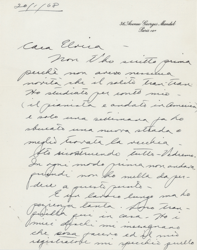 Lot 644 Maria Callas Autograph Letter Signed to Her Mentor: 