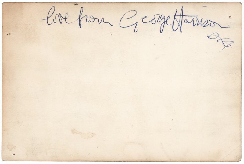 Lot 611 Beatles: George Harrison Signed Promotional Photograph