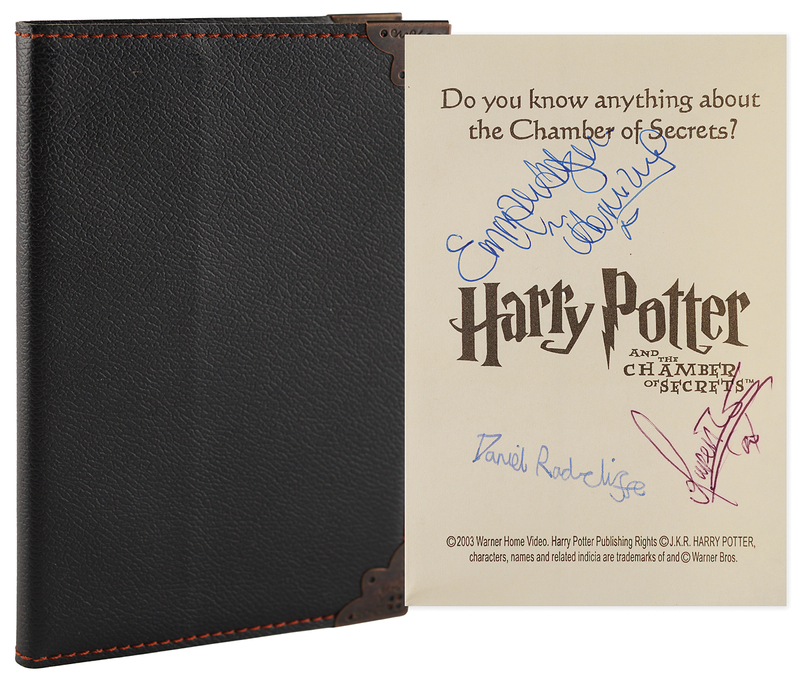 Lot 766 Harry Potter Cast-Signed Notebook - Radcliffe, Watson, and Grint