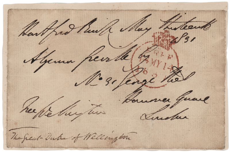 Lot 502 Duke of Wellington Signed Free Frank