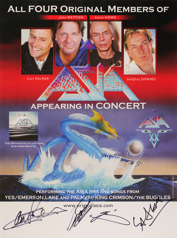 Lot 655 Asia Signed '25th Anniversary Tour' Poster - 18˝ x 24˝