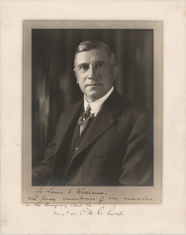 Lot 418 Charles M. Schwab Signed Oversized Photograph