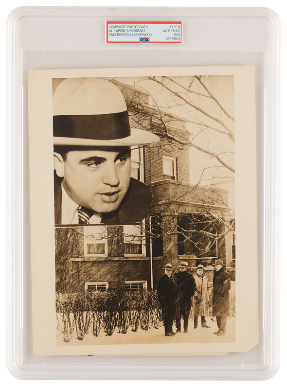 Lot 348 Al Capone Original Photograph - PSA Type I