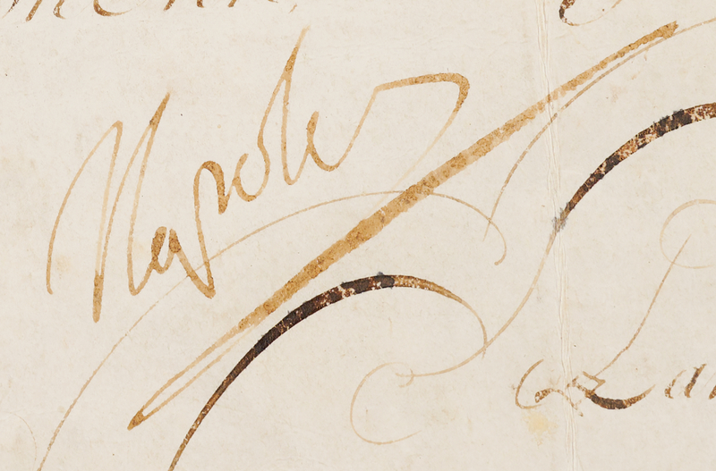 Lot 451 Napoleon and Talleyrand Signatures