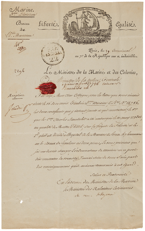 Lot 423 Charles Maurice de Talleyrand Letter Signed
