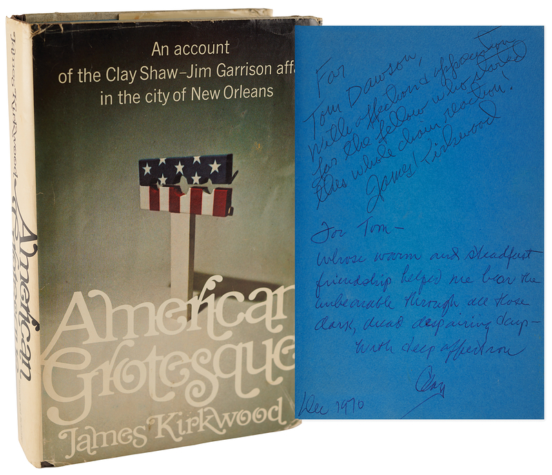Lot 386 Kennedy Assassination: Clay Shaw Signed Book - American Grotesque