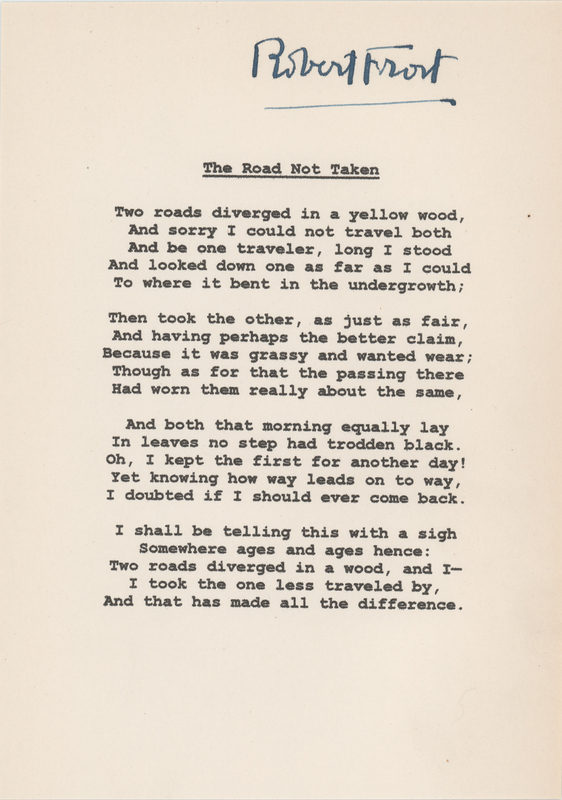 Lot 595 Robert Frost Signature