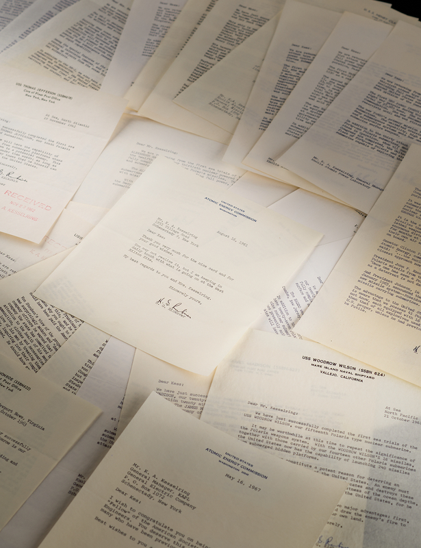 Lot 455 Hyman G. Rickover Collection of (24) Cold War-Dated Typed Letters Signed, The Majority Written Aboard Naval Submarines Following First Sea Trials