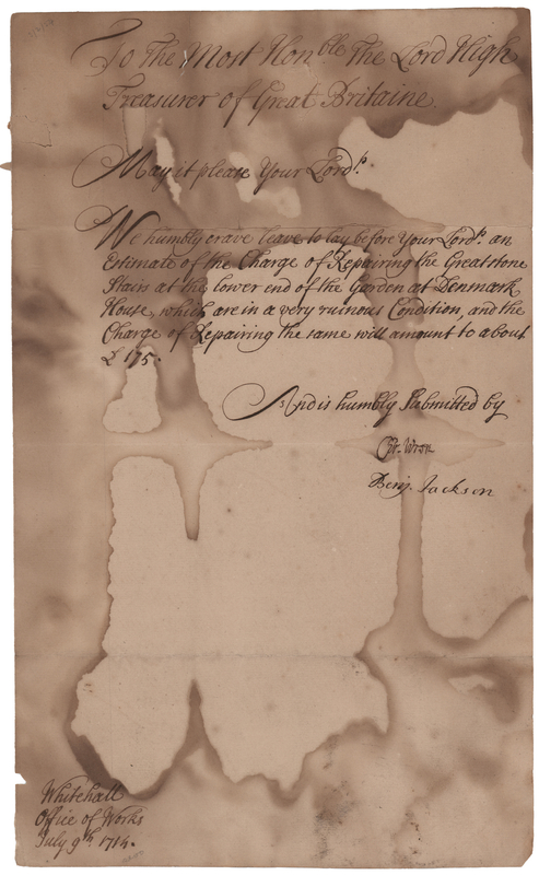 Lot 543 Christopher Wren Document Signed, Estimating 