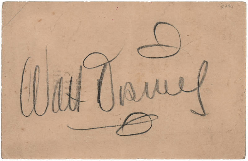 Lot 559 Walt Disney Signed Menu from His 1941 South American Goodwill Tour