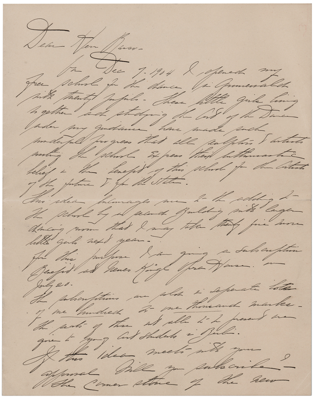 Lot 760 Isadora Duncan Autograph Letter Signed on Her 