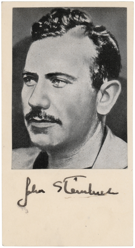 Lot 602 John Steinbeck Signature