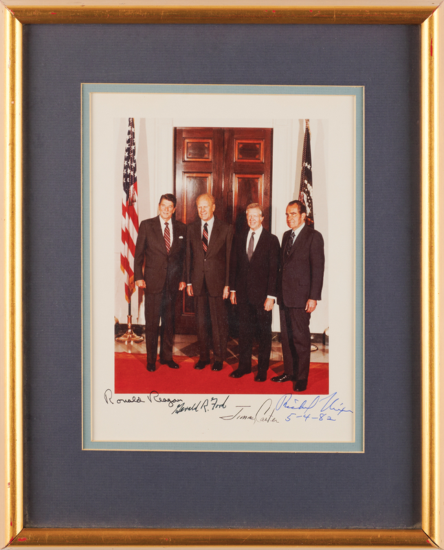 Lot 69 Four Presidents Signed Photograph