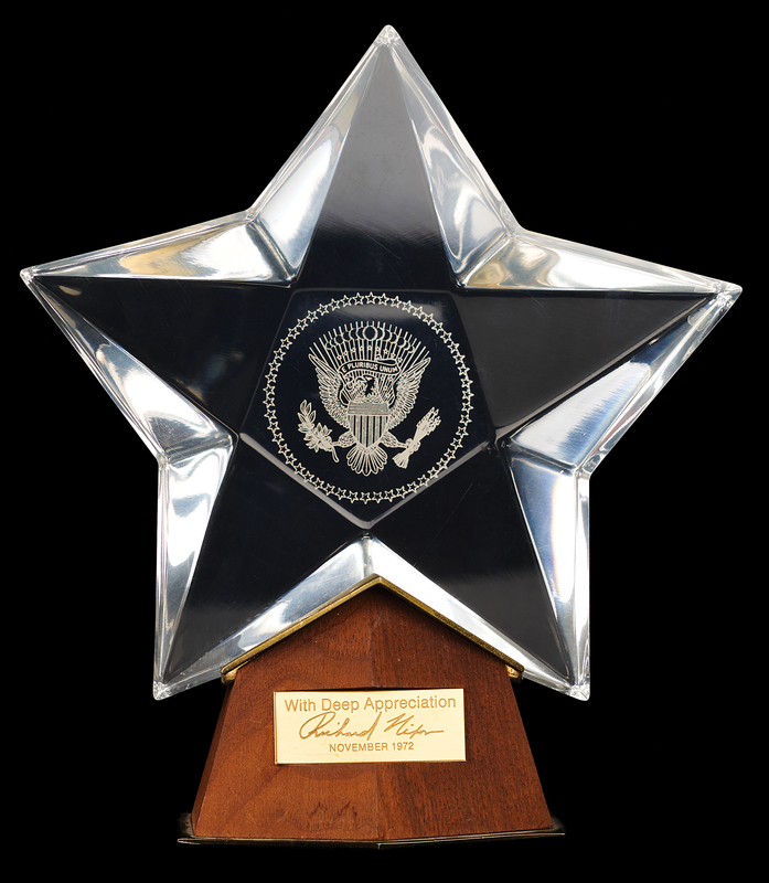 Lot 167 Richard Nixon Lucite Star Presidential Gift