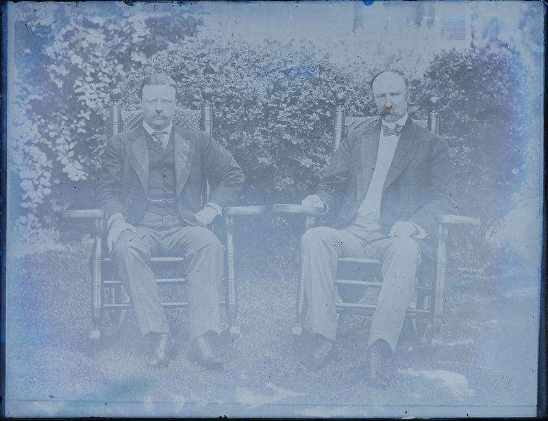 Lot 201 Theodore Roosevelt and Charles W. Fairbanks Original Glass Negative
