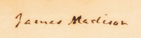 Lot #10 James Madison Autograph Letter Signed on US Constitution, Declining to Opine on 