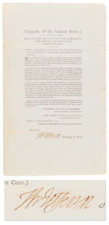 Lot #6 Thomas Jefferson Document Signed as Secretary of State, Promoting Desalination of Sea Water for American Ships - Image 1