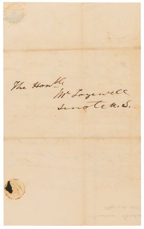 Lot #19 Andrew Jackson Third-Person Autograph Letter Signed as President, Urging the Nomination of a Diplomat to Mexico - Image 2