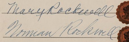Lot #540 Norman Rockwell (2) Documents Signed for the Sale of His Vermont Farmhouse - Image 8