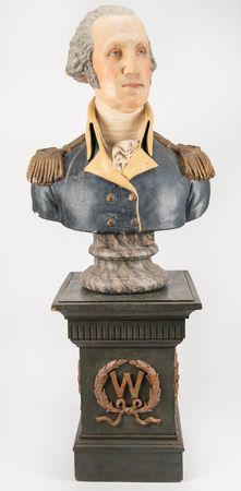Lot #3 George Washington Large Plaster Bust by P. P. Caproni & Brother - Image 6