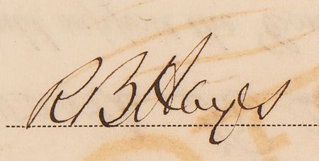 Lot #118 Rutherford B. Hayes Document Signed as President-Elect - Dated 11 Days After Winning the 1876 Presidential Election - Image 2
