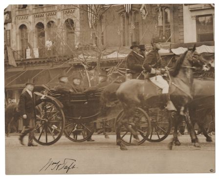 Lot #46 William H. Taft and Woodrow Wilson (2) Signed 1913 Inaugural Parade Photographs - Image 2