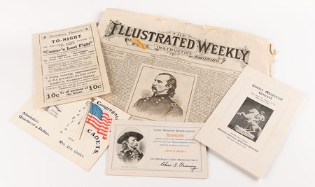 Lot #474 [George A. Custer] Ephemera Lot with The Illustrated Weekly (July 15, 1876), Reporting on the Battle of the Little Bighorn - Image 1
