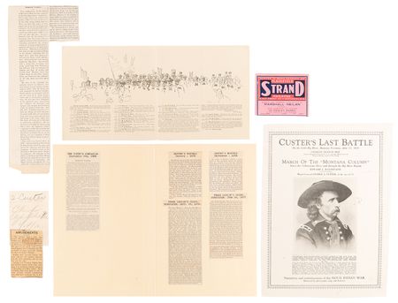 Lot #474 [George A. Custer] Ephemera Lot with The Illustrated Weekly (July 15, 1876), Reporting on the Battle of the Little Bighorn - Image 4