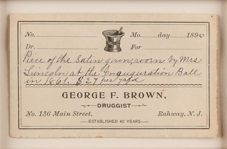 Lot #34 Mary Todd Lincoln Autograph Letter, Inaugural Gown Relic, and Hair Strands - Image 4