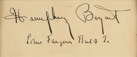 Lot #757 Humphrey Bogart Signature - Image 2