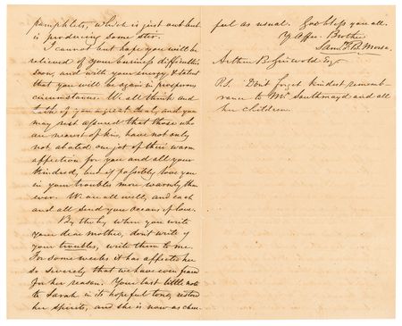 Lot #403 Samuel Morse War-Dated Autograph Letter Signed to a Famed Confederate Swordmaker - Image 2