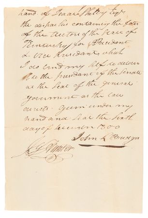 Lot #9 Thomas Jefferson: Kentucky's Electors Cast Their Votes in the 1800 Presidential Election - Image 3